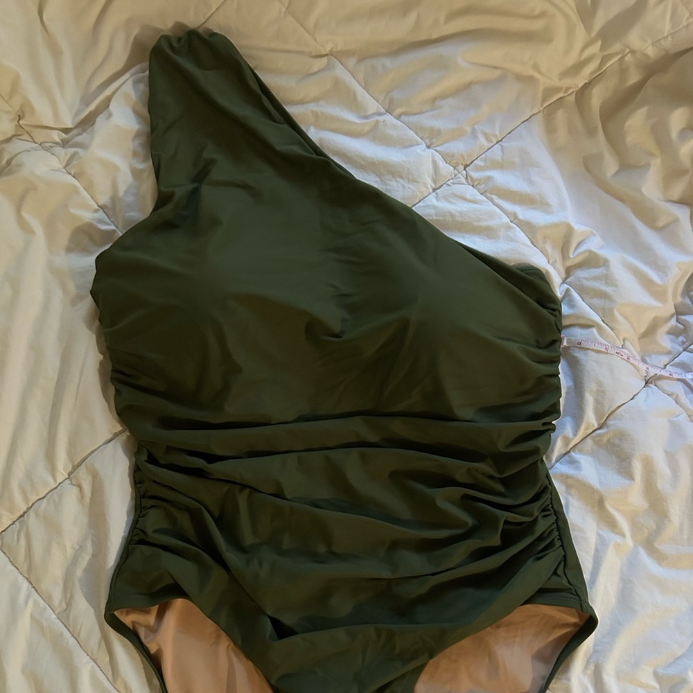 J. Crew Olive Green Swimsuit